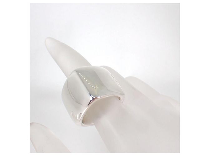 Chanel 925 Eckiger Breiter Ring Silber - Ansicht 5