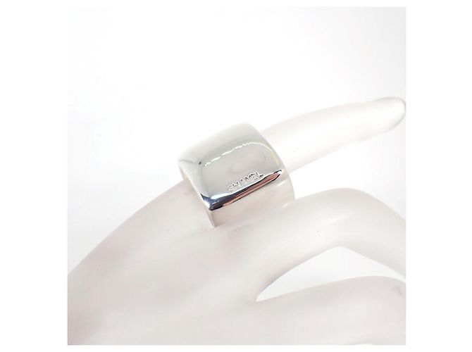 Chanel 925 Eckiger Breiter Ring Silber - Ansicht 6