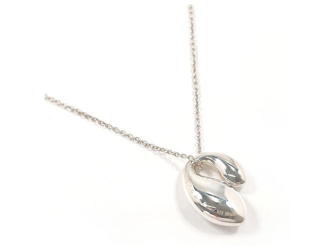 Tiffany & Co Collana Tiffany Double Teardrop Elsa Peretti Argento - vista 2