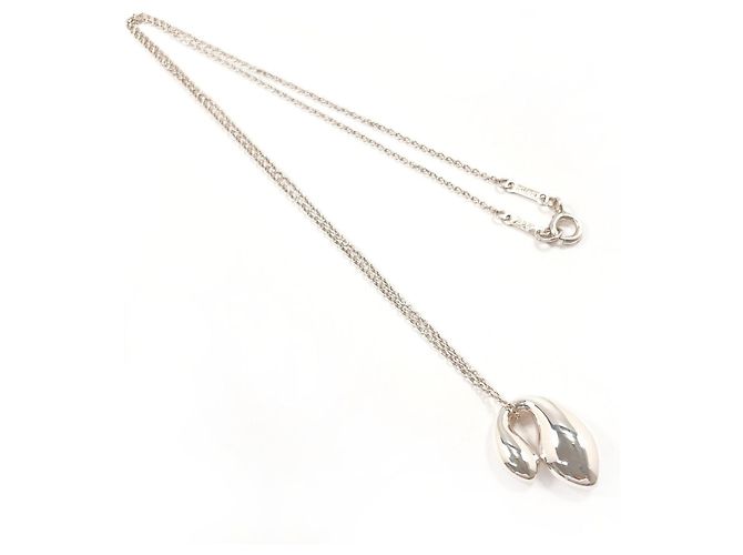 Tiffany & Co Collana Tiffany Double Teardrop Elsa Peretti Argento - vista 3