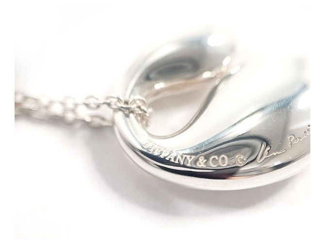 Tiffany & Co Collana Tiffany Double Teardrop Elsa Peretti Argento - vista 4