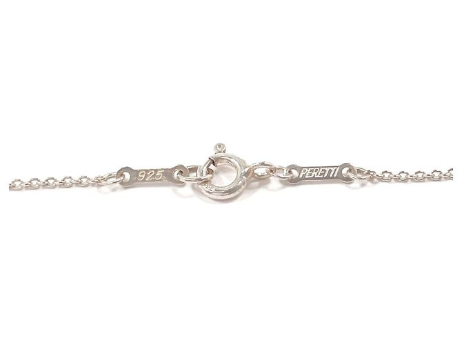 Tiffany & Co Collana Tiffany Double Teardrop Elsa Peretti Argento - vista 7