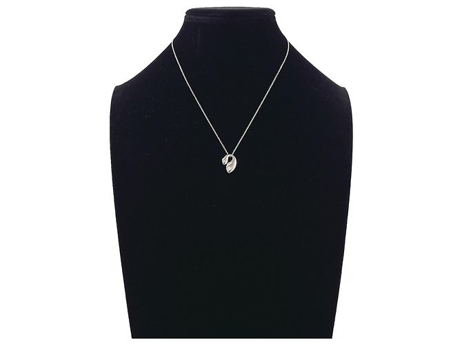 Tiffany & Co Collana Tiffany Double Teardrop Elsa Peretti Argento - vista 8