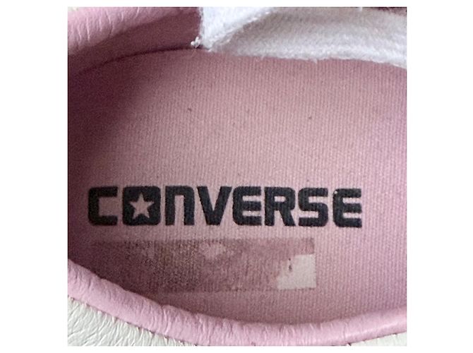 Converse One Star Sneakers Basse in Pelle - Bianco/Rosa Metallico - vista 6