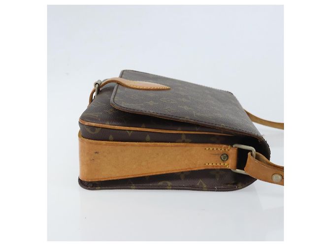 Borsa Louis Vuitton Cartouchiere Monogram Canvas GM Marrone - vista 3