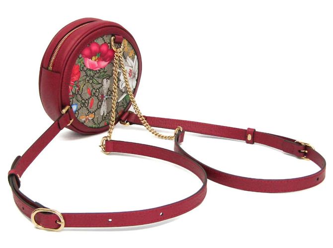 Gucci Ophidia Round Backpack Flora GG Coated Canvas Mini Multiple colors - view 3