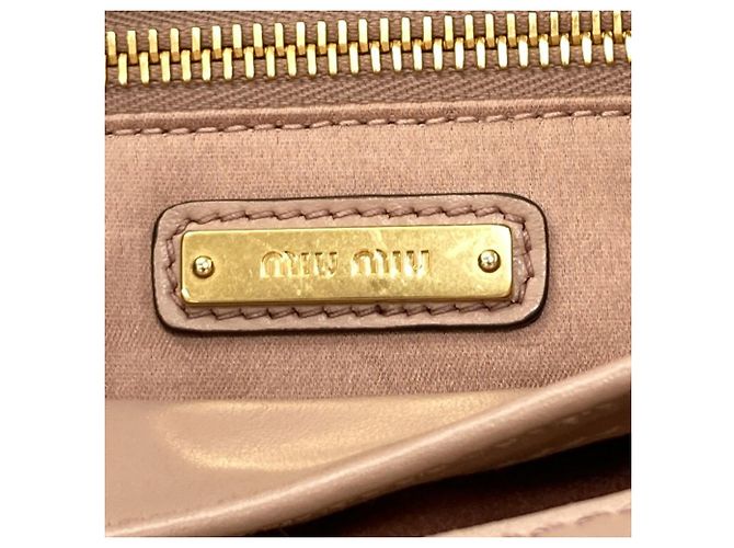 Sac cabas 2-en-1 en cuir Miu Miu - vue 6