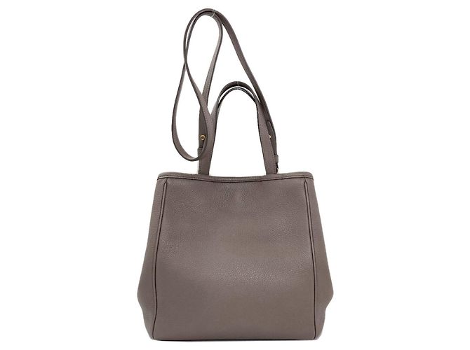 Céline Celine Small Fold Cabas 2-Way Tote Bag Beige - vista 2