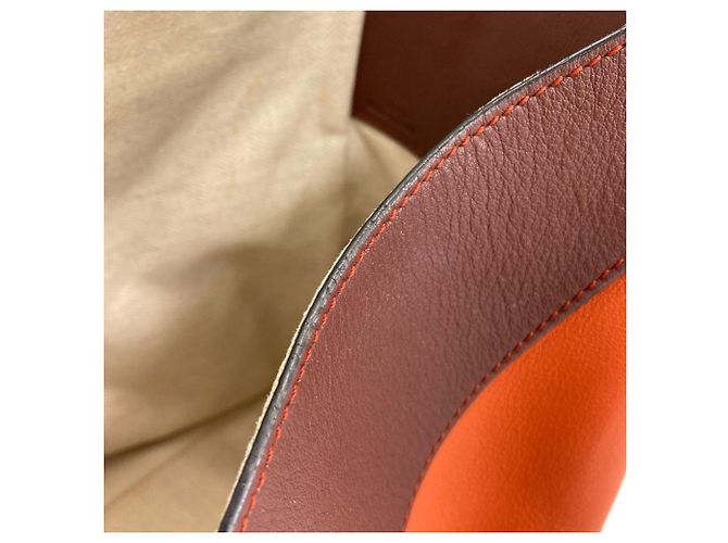 Loewe Hammock Small 2-Way Handtasche Braun Orange - Ansicht 12