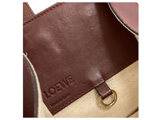 Loewe Hammock Small 2-Way Handtasche Braun Orange - Ansicht 13
