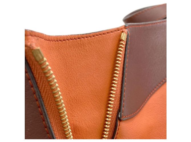 Loewe Hammock Small 2-Way Handtasche Braun Orange - Ansicht 14