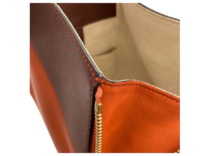 Loewe Hammock Small 2-Way Handtasche Braun Orange - Ansicht 15