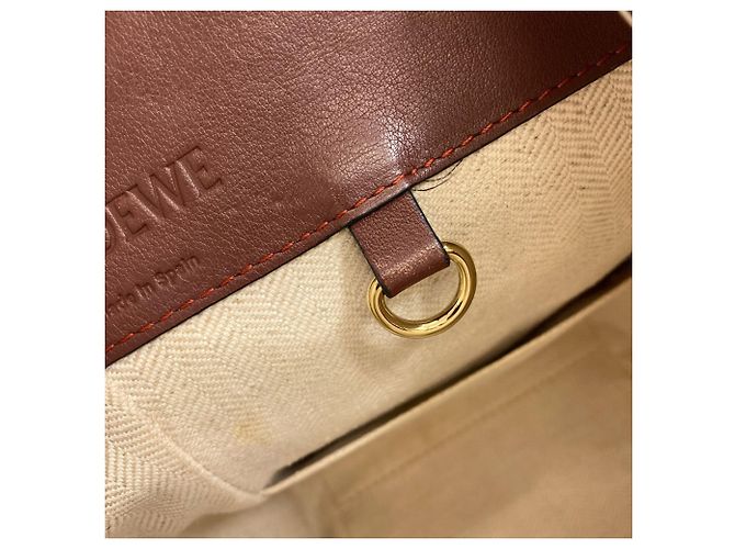 Loewe Hammock Small 2-Way Handtasche Braun Orange - Ansicht 16