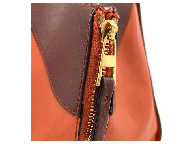 Loewe Hammock Small 2-Way Handtasche Braun Orange - Ansicht 18