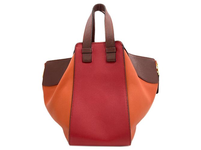Loewe Hammock Small 2-Way Handtasche Braun Orange - Ansicht 2