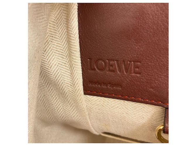 Loewe Hammock Small 2-Way Handtasche Braun Orange - Ansicht 6