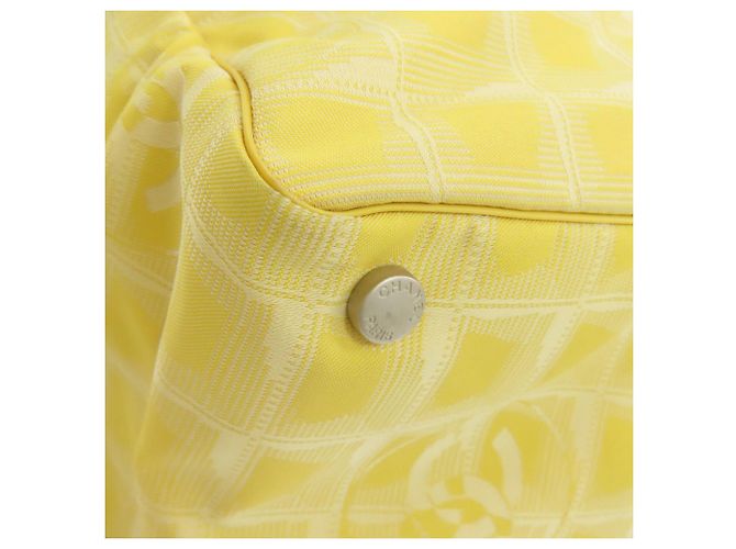 Borsa Tote Chanel New Travel Line MM Giallo - vista 18