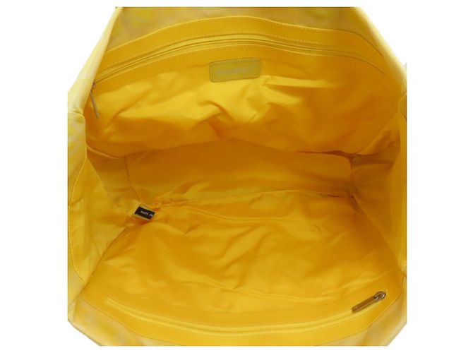 Borsa Tote Chanel New Travel Line MM Giallo - vista 5