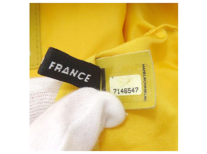 Borsa Tote Chanel New Travel Line MM Giallo - vista 7
