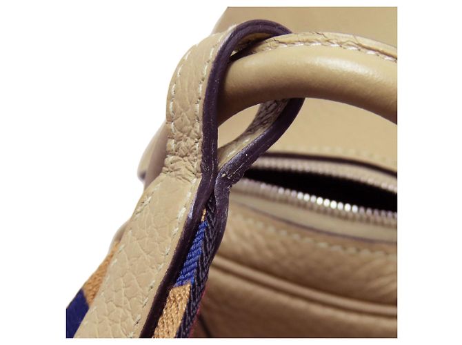 Hermès Borsa Hermes Lindy Mini Verso Maxi Cadreille Beige - vista 17