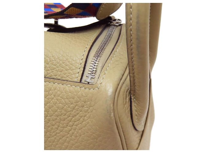 Hermès Borsa Hermes Lindy Mini Verso Maxi Cadreille Beige - vista 18
