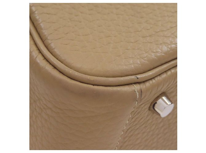 Hermès Borsa Hermes Lindy Mini Verso Maxi Cadreille Beige - vista 21