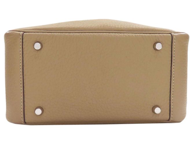Hermès Borsa Hermes Lindy Mini Verso Maxi Cadreille Beige - vista 4