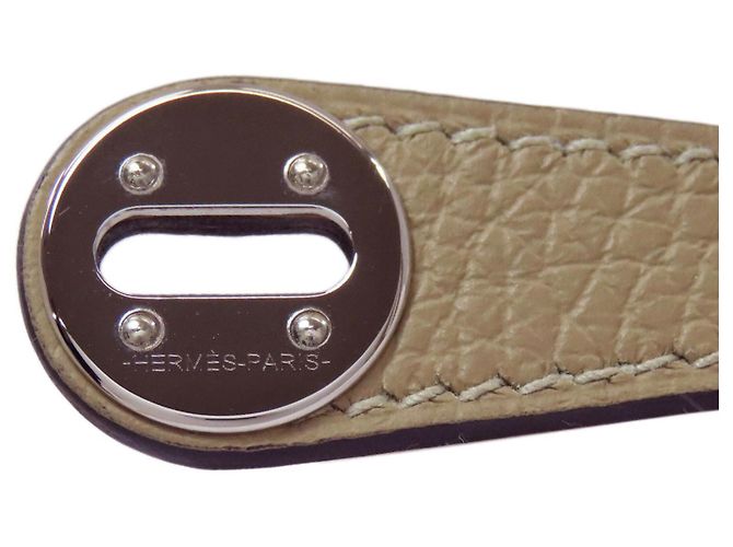Hermès Borsa Hermes Lindy Mini Verso Maxi Cadreille Beige - vista 8