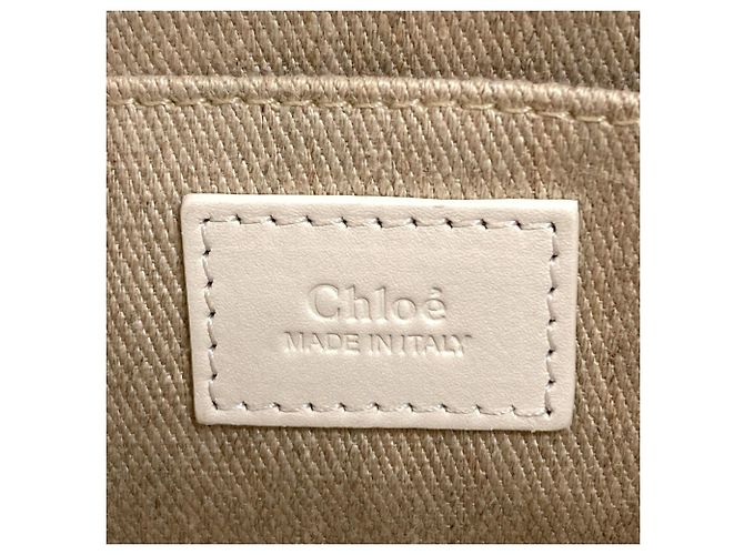 Borsa 2 Way Chloé Woody Small Bianco - vista 6
