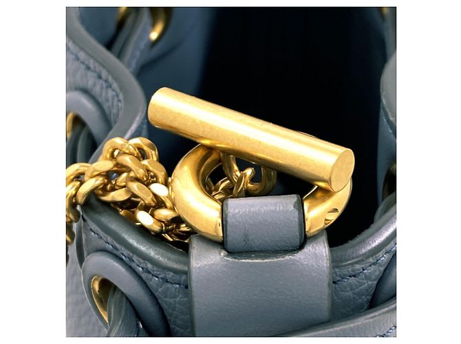 Borsa a Spalla con Catena Chloé Marcie Blu chiaro - vista 14