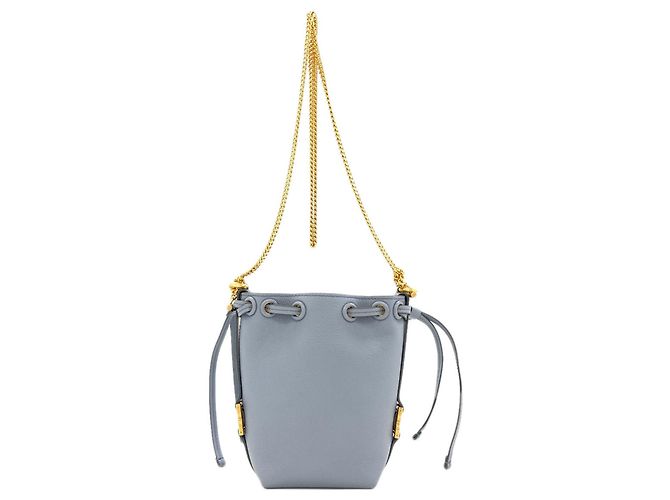 Borsa a Spalla con Catena Chloé Marcie Blu chiaro - vista 2