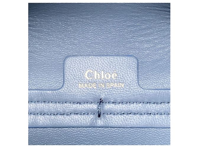 Borsa a Spalla con Catena Chloé Marcie Blu chiaro - vista 6