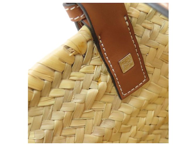 Loewe Raphia-Basket-Tote-Bag Beige - Ansicht 13