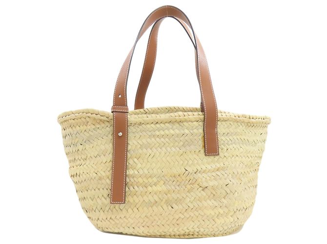 Loewe Raphia-Basket-Tote-Bag Beige - Ansicht 2