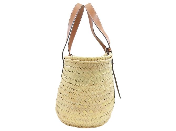 Loewe Raphia-Basket-Tote-Bag Beige - Ansicht 3