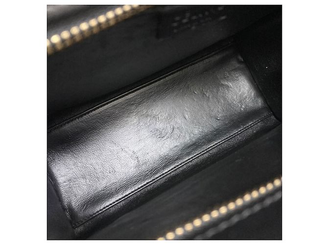 Céline Borsa Celine Luggage Nano 2-Way Nero Bianco - vista 10