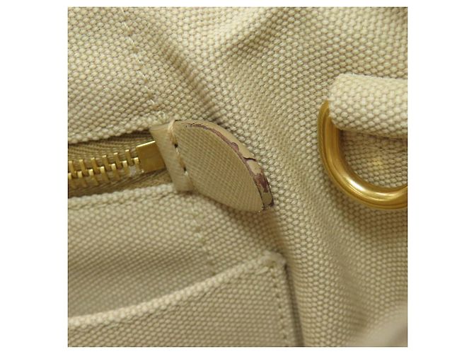 Prada Canapa Handtasche Beige Canvas - Ansicht 14
