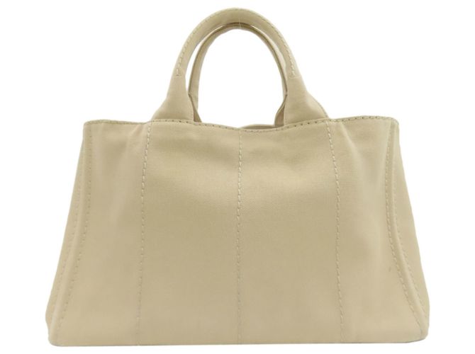 Prada Canapa Handtasche Beige Canvas - Ansicht 2