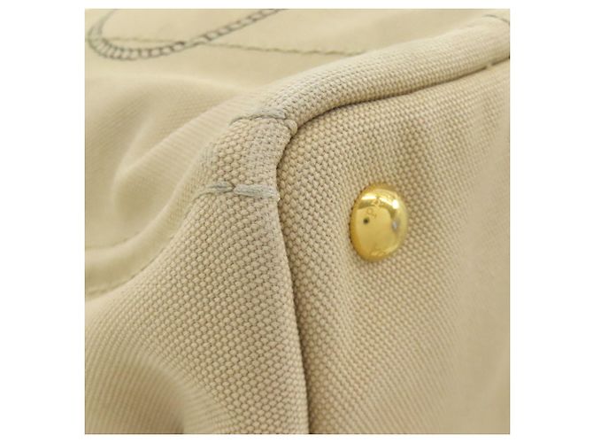 Prada Canapa Handtasche Beige Canvas - Ansicht 25