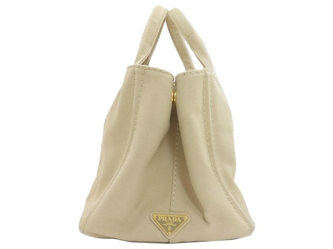 Prada Canapa Handtasche Beige Canvas - Ansicht 3