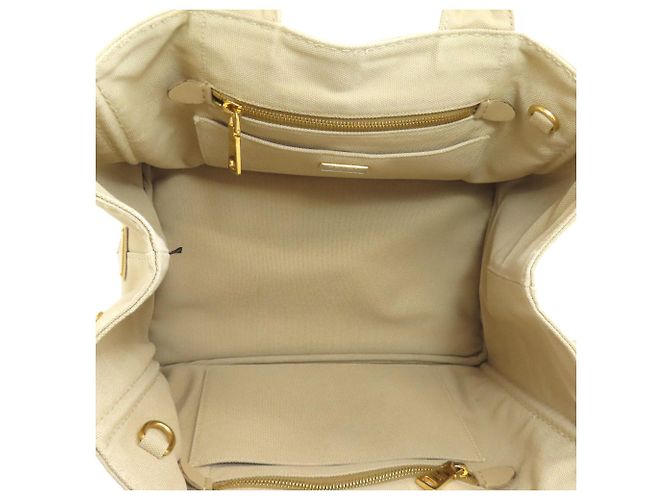 Prada Canapa Handtasche Beige Canvas - Ansicht 5