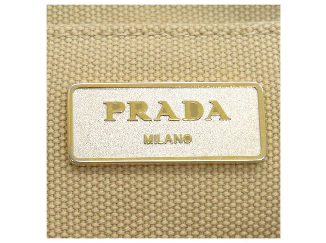 Prada Canapa Handtasche Beige Canvas - Ansicht 6