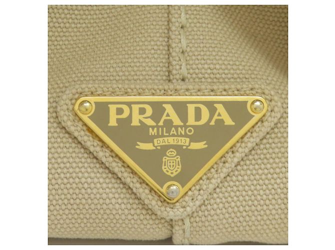Prada Canapa Handtasche Beige Canvas - Ansicht 9