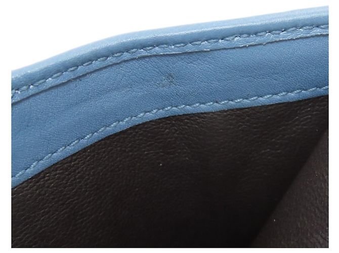Gucci GG Signature Shima Bi-fold Wallet Blau Dunkelbraun - Ansicht 12