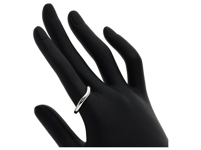 Tiffany & Co. geschwungener Ring aus Platin - Ansicht 5