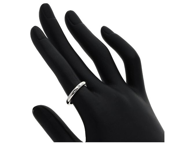 Tiffany & Co. Platin-Ring mit geschwungener Diamantfassung - Ansicht 5