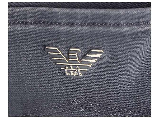 Vaqueros Slim Washed Armani Jeans en algodón gris - vista 10