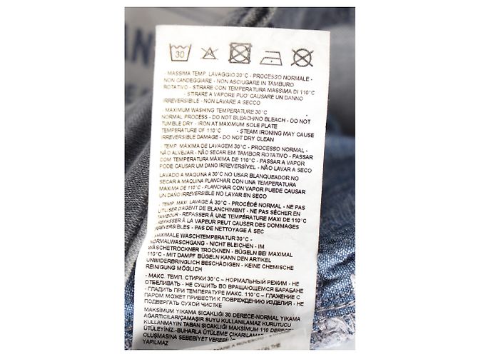 Vaqueros Slim Washed Armani Jeans en algodón gris - vista 7