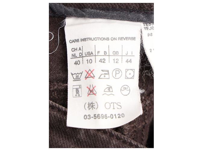 Jeans Slim-Fit Max Mara Weekend en algodón marrón Castaño Roja - vista 5