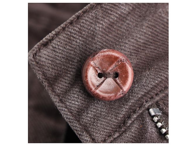 Jeans Slim-Fit Max Mara Weekend en algodón marrón Castaño Roja - vista 9